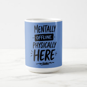 Mentale Offline Introvert T-shirt Koffiemok