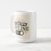 Mentale Offline Retro Introvert Koffiemok (Voorkant links)