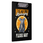 Mentale Oplaadbare Introverte Koala Ontwerp Klembord (Rechts)