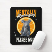 Mentale Oplaadbare Introverte Koala Ontwerp Muismat (Met muis)