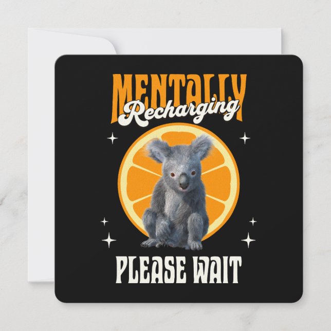 Mentale Oplaadbeurt, Even Geduld Koala Oranje (Voorkant)