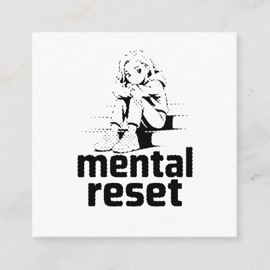 Mentale Reset – Stille Reflectie Editie Informatiekaartje (Voorkant)
