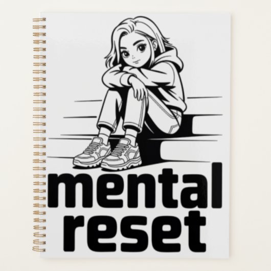 Mentale Reset – Stille Reflectie Editie Planner (Voorkant)