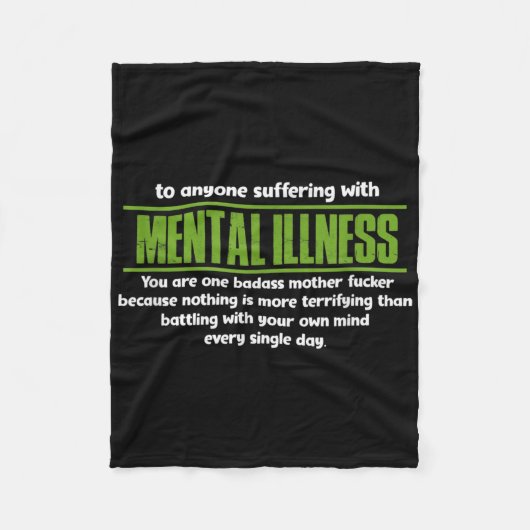 Mentale sensitiviteit fleece deken (Voorkant)
