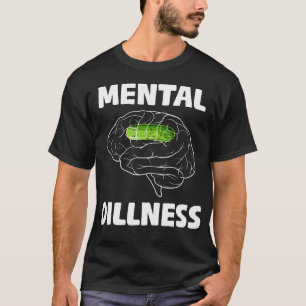 Mentale Uitgekooktheid Augurk Komkommer Liefhebber T-shirt