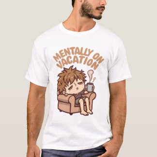 Mentale Vakantie Illustratie T-shirt