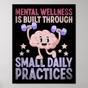 Mentale Wellness Brain Health Awareness voorkomen  Poster