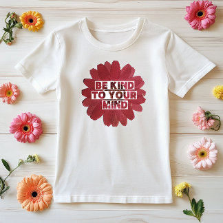 Mentale wellness minimalistisch Shirt