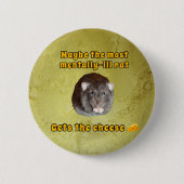 Mentale ziekte rat knop ronde button 5,7 cm (Voorkant)