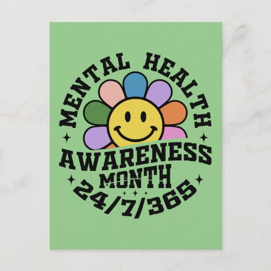 Mentalgezondheidmaand Feestdagenkaart (Voorkant)