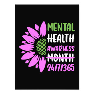 Mentalgezondheidmaand Foto Afdruk