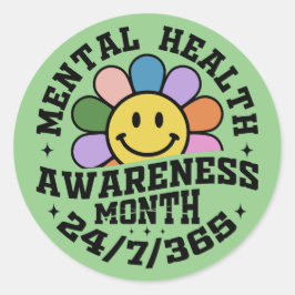 Mentalgezondheidmaand Ronde Sticker