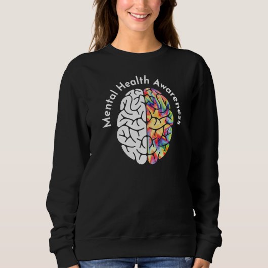 Mentalgezondheidmaand T-shirt haar moeder Kinder (Voorkant)