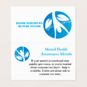 Mentalgezondheidmaand Visitekaartje (Buitenkant ongevouwen)