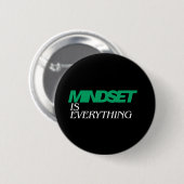 Mentaliteit is Alles, Inspirerend, Motiverend Ronde Button 5,7 Cm (Voorkant /achterkant)