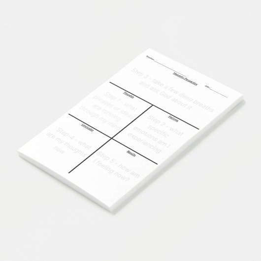 Mentaliteit Reset Tool  Post-it® Notes (Schuin)
