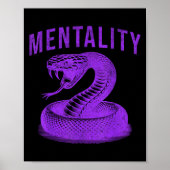 Mentality Mindset Snake Motivation Of Chamons Bask Poster (Voorkant)