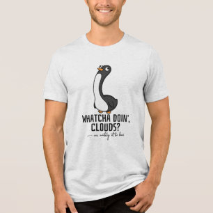 Mentally At The Beach T-shirt, Grappige Pinguïn Ca Tri-Blend Shirt