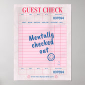 Mentally Checked Out Poster (Voorkant)
