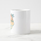 Mentally I’m in Bali – Retro Tropical Mug with Sun Grote Koffiekop (Voorkant)