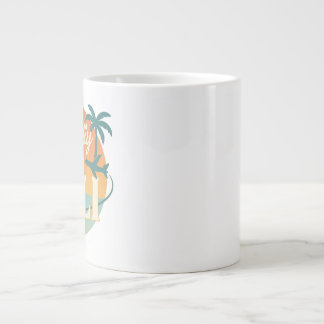 Mentally I’m in Bali – Retro Tropical Mug with Sun Grote Koffiekop