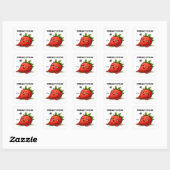 Mentally Offline Cute Strawberry Sticker (Vel)