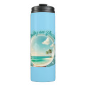 mentally on vacation design thermosbeker (Voorkant)
