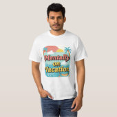 Mentally On Vacation Funny Work Life Balance Tee. T-shirt (Voorkant volledig)