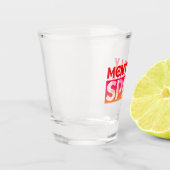 MENTALLY PITTERE KWARTET TYPOGRAFIE SHOT GLAS (Links)