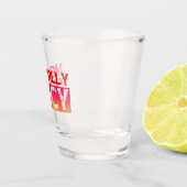 MENTALLY PITTERE KWARTET TYPOGRAFIE SHOT GLAS (Rechts)