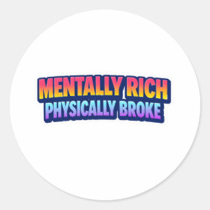 Mentally Rijk Lichamelijk Blut Sticker