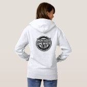 MENTALLY SOMEWHERE ELSE - Vintage Streetwear Hoodie (Achterkant volledig)