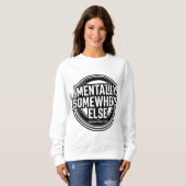 MENTALLY SOMEWHERE ELSE - Vintage Streetwear Trui (Voorkant volledig)
