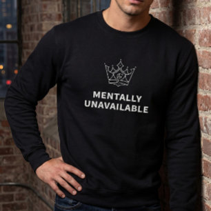 Mentally Unavailable Baseballpet Zwart Trui