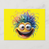 Mentally Unbalanced Smiley Briefkaart (Voorkant)