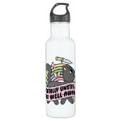 Mentally unstable and well-aware funny cat waterfles  (Voorkant)