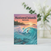 Mentawai-eilanden Indonesië Briefkaart (Staand voorkant)