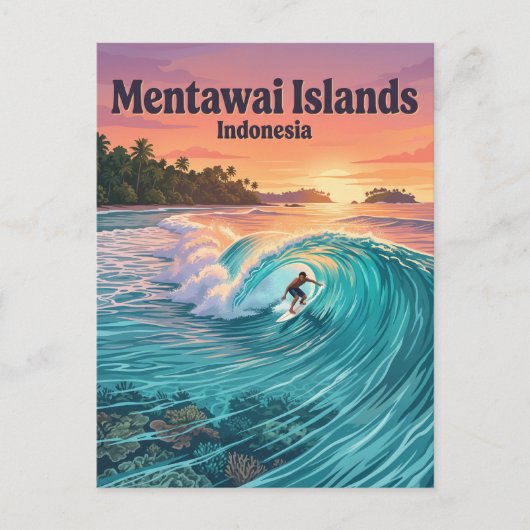 Mentawai-eilanden Indonesië Briefkaart (Voorkant)