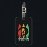 Mentawai Island Indonesia  Retro Surfing Bagagelabel<br><div class="desc">retro surfbordontwerp voor surfers die van surfen houden en de oceaangolven aanjagen. Koele zomervakantie, zomervakantie voor mensen die van hete zon genieten, tropisch weer, zonneschijn onder de palmboom. Grunge en noodlijdend design om te draag terwijl je van het strand geniet en rond de vuurzee zingt. Geweldig souvenir, kerstcadeau en verjaardagscadeau...</div>