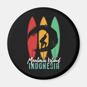 Mentawai Island Indonesia  Retro Surfing Magneet