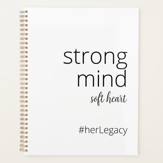 mente fuerte. corazón blando - Motivación feminist Planner (Voorkant)