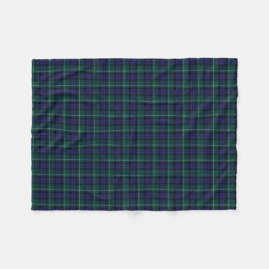 Menteith Scotland District Tartan Fleece Deken (Voorkant (Horizontaal))