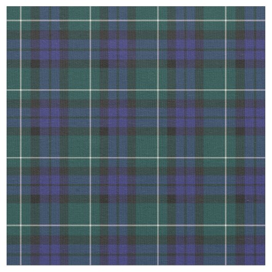 Menteith Scotland District Tartan Stof (Close Up)