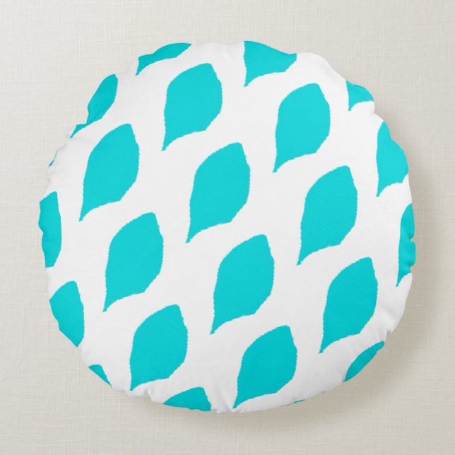 Menthol leaf Design Round Pillow Rond Kussen (Voorkant)