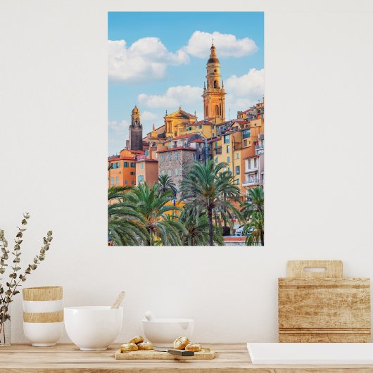 Menton Architecture Poster (Keuken)