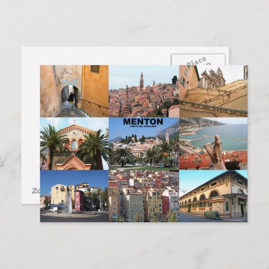 Menton Briefkaart (Voorkant / Achterkant)