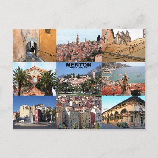 Menton Briefkaart (Voorkant)