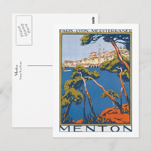 Menton Briefkaart (Voorkant / Achterkant)