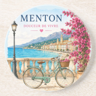 Menton Charming Old Town Alley coasters Zandsteen Onderzetter