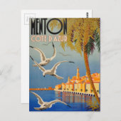 Menton CoTe D'azur Briefkaart (Voorkant / Achterkant)